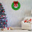 Christmas Wreath Metal LED Warm Light with Bow 5