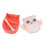 Owl-shaped portable bento lunch box pink one size 4