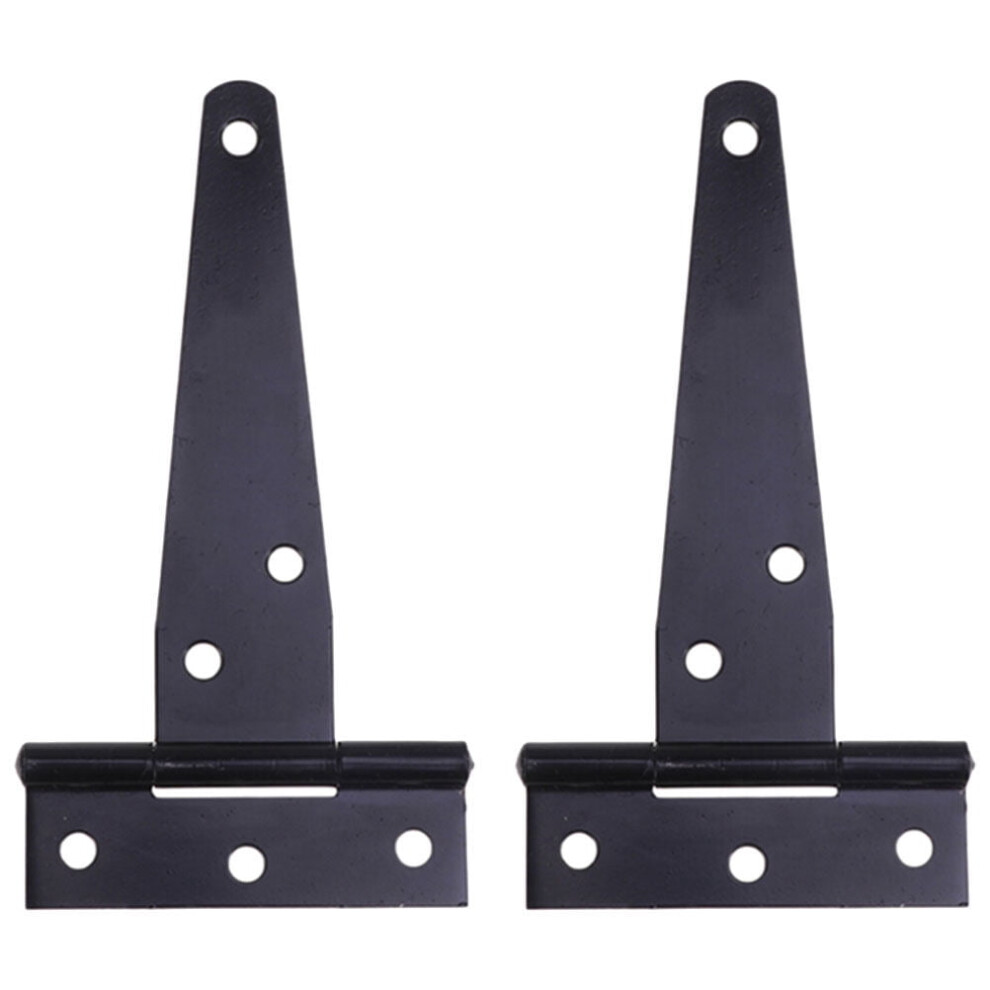 Gate Hinge T-Strap Wrought Iron 2 Pcs 901175975318