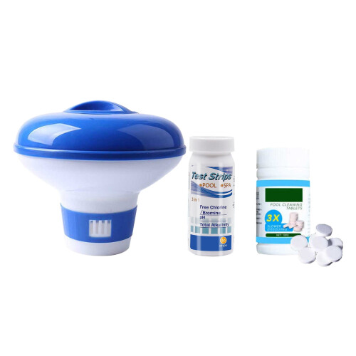 Chlorine Tablets 100g with Dosing Device and 50 pH Test 1