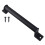 Iron Drawer Handle Modern Black 1 Piece 1