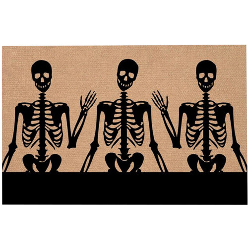 Tapete de entrada com tema de terror Kayannuo, 45x75cm