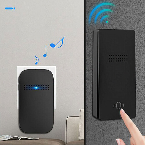 Smart Wireless Doorbell Frameless Battery-Free 1 Pack