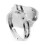 Boho ovale stemmingsring, verstelbare vingerring 5