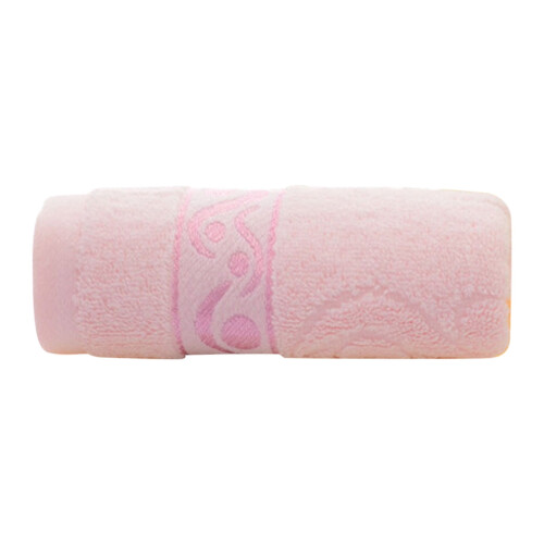 Ensemble de serviettes de bain en coton Pedty rose 3 pièces 2