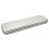 Iron Tin Pencil Case Rectangular Silver 1pc 1