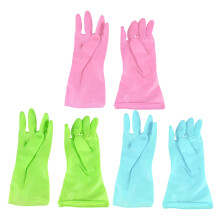 Rubber Dishwashing Gloves Anti-slip Waterproof L 3 Pairs
