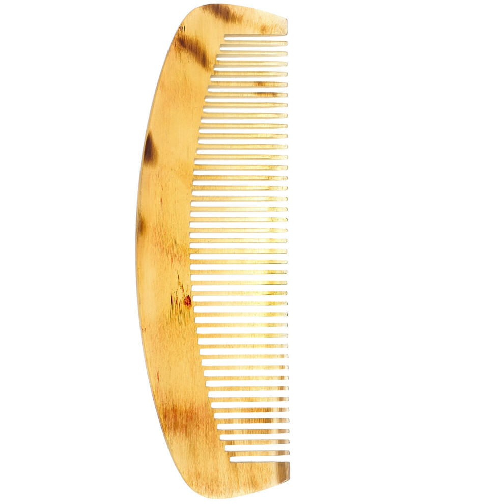 Natural Ox Horn Comb Fine Tooth 14cm