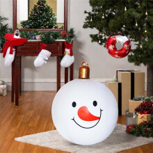 Christmas Inflatable Bell Ball PVC Outdoor Decoration 60cm