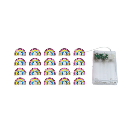 Multicolor LED Christmas Lights 6.6 ft 20-count Battery 2