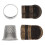 Sewing thimbles metal quilting embroidery 2 sets 5