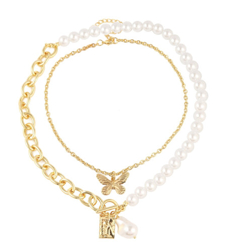 Halsband med dubbla lager för kvinnor, 1 styck