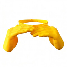 Fun Solid Color Hand Shaped Sun Hat 3d Printed with Adjustable Uv Protection Party Hat Suitable for Outdoor Parties