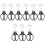Quail Egg Shell Scissors Metal 9 Pcs 1