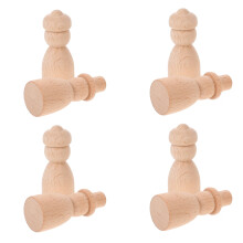 8 stuks houten bouwblokken, onbeschilderd, kinderspeelgoed voor het bouwen van een huisje, handgeschilderd doe-het-zelf-ontwerp