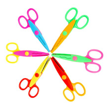 Eease plastic safety paper edging scissors 6 pcs