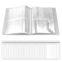 Jewelry Storage Book Transparent 160 Slots 30 Bags