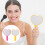 Heart-Shaped Hand Mirror ABS Orange Makeup Mirror 2 pcs 6