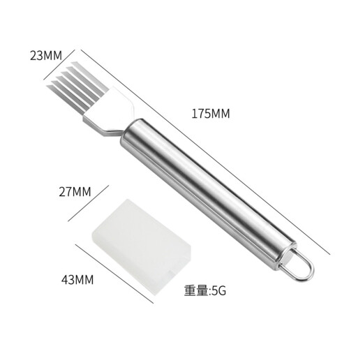 Coupe-oignons portable en acier inoxydable (1 pièce) 1