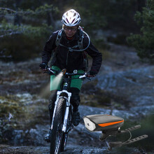 Bike Light Set with Horn USB Rechargeable 5 Modes Waterproof