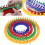 Floleo round knitting loom set with hook, needle, and 4