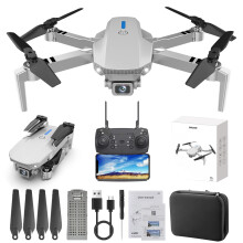 Dron FPV con cámara dual 1080P, cuadricóptero RC WiFi 2.4G con modo sin cabeza, función Sígueme, mantenimiento de altitud, juguete de regalo para