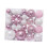 Christmas Ball Ornaments Pink White 46 pcs 2