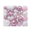 Christmas Ball Ornaments Pink White 46 pcs 3