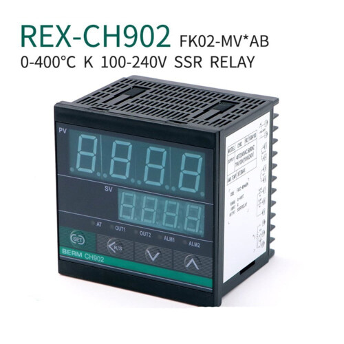 Digital PID-temperaturregulator med SSR og relæ