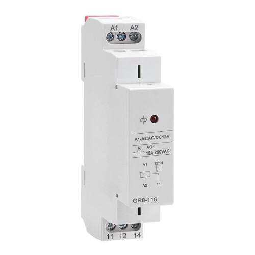 Mosiee GR8-116 Ενδιάμεσο ρελέ 1SPDT12V AC/DC