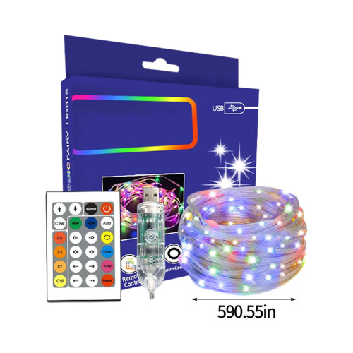 Livrdious LED USB string light 15m music sync RGB 2