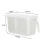 Square clear food storage containers with handles and lids 3
