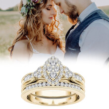 Heart Out Ring Women Wedding Jewelry Size 6-10