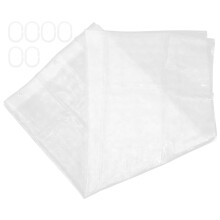 Rideau de douche décoratif, cloison, supports en EVA, crochets, décor pavés