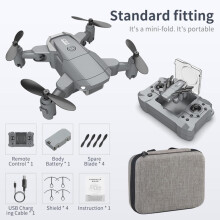 Kayannuo Juletilbud Leker Sammenleggbar Mini UAV HD Luftfarts Quadrocopter Langtidsholdbar Fjernstyrt Fly