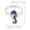 Hippocampus Stemmingsring Verstelbare Kleurveranderende Ring 6