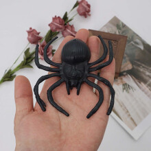 Christmas ornaments plastic black spider decor 1 piece