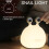Lampada da comodino USB a forma di lumaca, con timer e sensore di ricarica. 6
