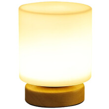 Glazen LED Massief Houten Decoratie USB Nachtlampje Studeerkamer Slaapkamer Nachtkastje Sfeer Decoratie Verlichtingsarmaturen