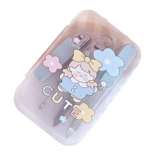 Eease1Set7Pcs Mädchen Design Nagelknipser Maniküre-Set Schöne Maniküre-Werkzeuge