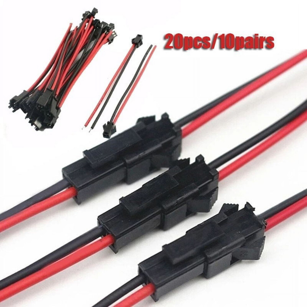Mosiee Male To Female Plug Terminal Wire Connector Set 20 9107258945891