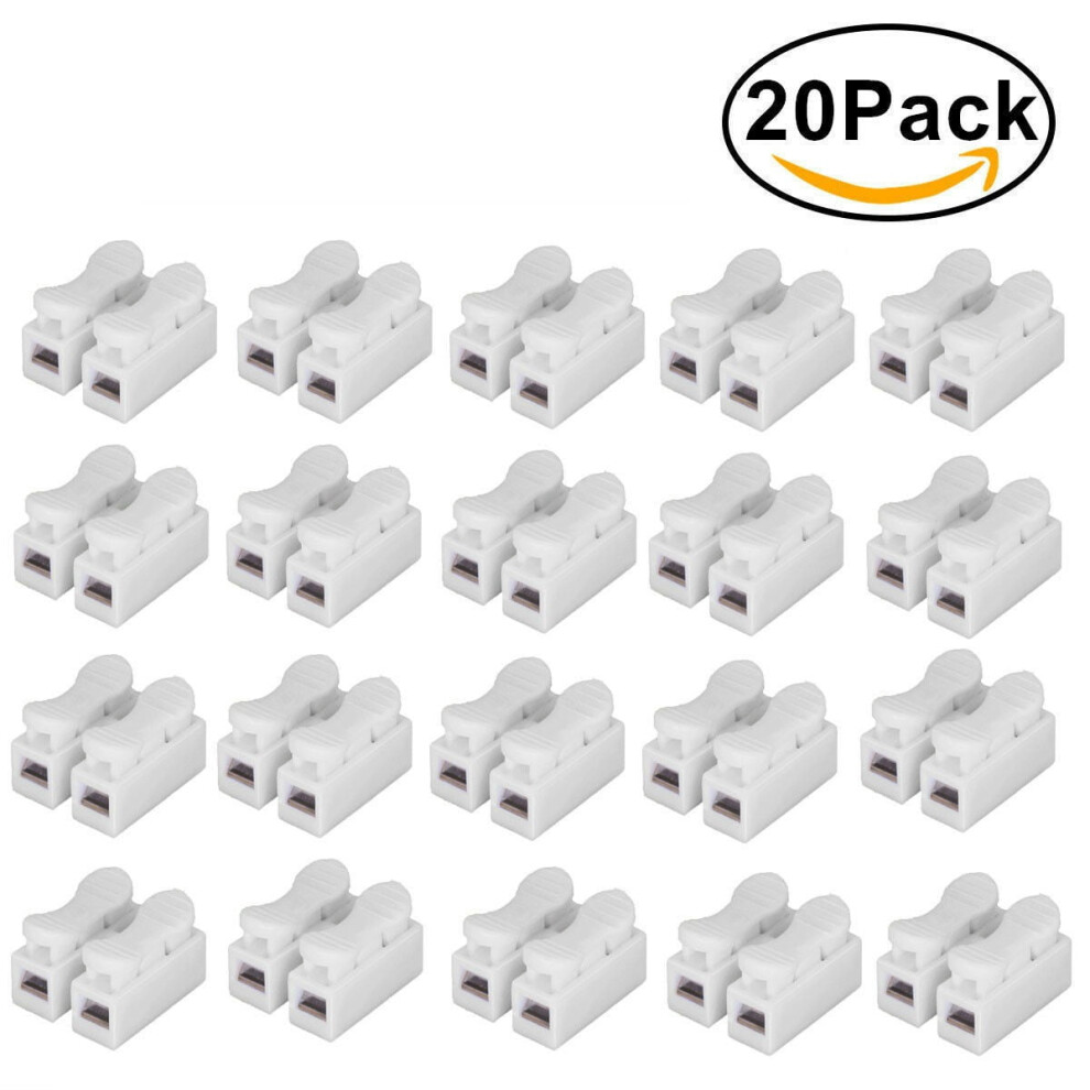 Mosiee Ch2 Spring Quick Wire Connector Terminal Block 20 Pcs 9107258945976