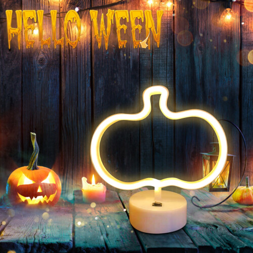 LED neon ghost pumpkin light for Christmas and Halloween