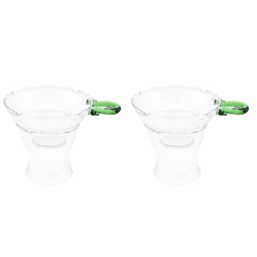 Glas-Teesieb, transparenter Teefilter, 2er-Set
