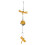 Pendentif clochette libellule en fonte (1 pièce) 2