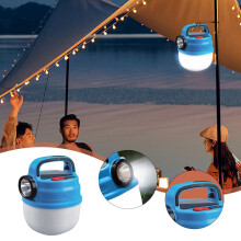 Kayannuo Solar-Campinglampe, USB-aufladbar, 6 Modi, IP65