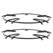 Anillos de cocina para estufa de gas, color negro, 2 unidades