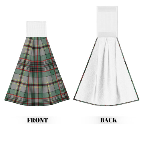 Χειροπετσέτες Scottish Clan Craig από καρό ύφασμα με θηλιά Velcro,