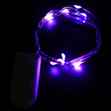 Guirlande lumineuse Floleo en fil de cuivre, 30 LED, alimentée par piles, pour les fêtes