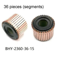 Motorcommutator met koperen groef, type 36P36,5x15x25mm